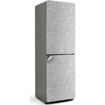 Fototapeta Omyvatelná Samolepicí Nálepka na Lednici do Kuchyně - Rostlinný Vzor s Vlnami