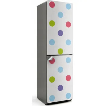 Fototapeta Samolepicí nálepka na ledničku do kuchyně Vzor s barevnými tečkami