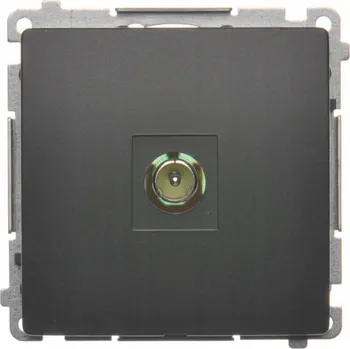 Elektrická zásuvka Anténní zásuvka nástěnná Kontakt-simon šedá