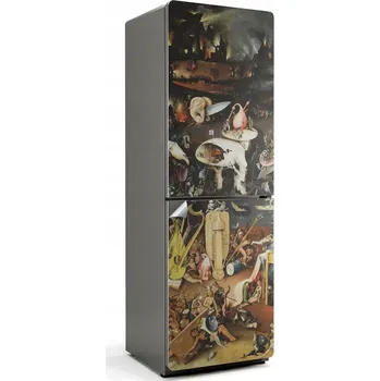 Fototapeta Moderní Maskovací Nálepka na Lednici Zahrada pozemských rozkoší Bosch