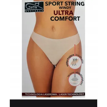 Dámské spodní prádlo TANGA SPORT WINDY ULTRA COMFORT XL černé