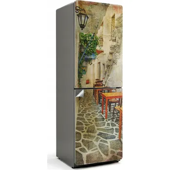 Fototapeta Umělecká Samolepka Fólie Dekorativní na Ledničku Kouzelná ulička s nábytkem