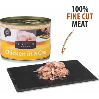 Krmivo pro psa Topstein Kuře v plechu 200 g
