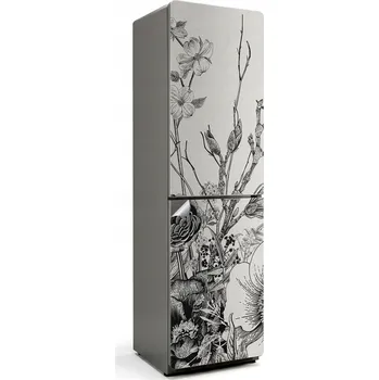 Fototapeta Samolepicí nálepka na ledničku do kuchyně Květinový vzor s větvemi