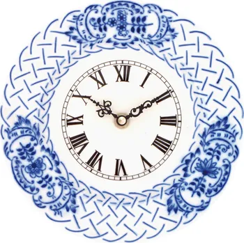 Hodiny Cibulák Hodiny reliéfní se strojkem 24 cm Originál Český porcelán Dubí