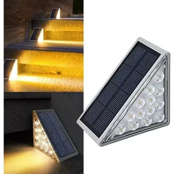 Venkovní osvětlení AFF Sada solárního schodišťové osvětlení - LED bílé světlo - 6ks