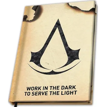 Zápisník Abysse Corp Zápisník A5 ASSASSIN'S CREED - Work in the dark to serve the light