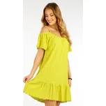 Dámské šaty na ramínka 5F002 LITEX žlutozelená L