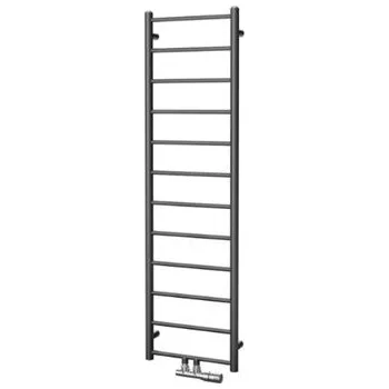 Radiátor Isan Aura topný žebřík 1860/600, 626 W, středové připojení, DDIN18600600 Barva ISAN: Sněhově bílá RAL 9016 (01)