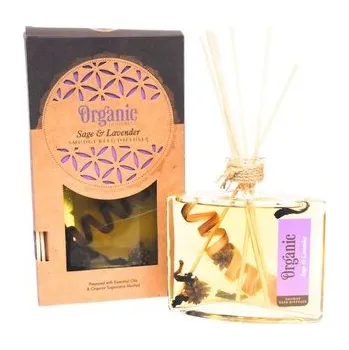 Tyčinkový aroma difuzér ARÔME Organický difuzér 150 ml s tyčinkami, Sage&Lavender
