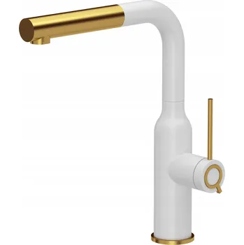 Vodovodní baterie Stojánková kuchyňská baterie Quadron Angelina Q Line bílá