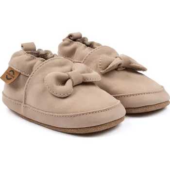 Dětská sportovní obuv Dětské bačkůrky (capáčky) kožené Warm Taupe 2002ML Mikk-Line Velikost: 18-24m