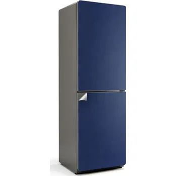 Fototapeta Samolepka s potiskem s grafikou na ledničku bez bublinek, barva tmavě modrá