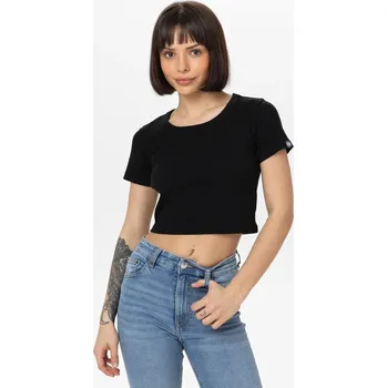 Dámské tričko PitBull West Coast - dámské triko CROPPED černé L