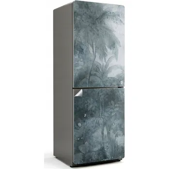 Fototapeta Nálepka Módní Samolepka Dekorace do Kuchyně na Lednici Tropické palmy v mlze