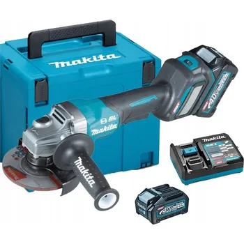 úhlová bruska ÚHLOVÁ BRUSKA AKU 125MM 40V XGT 2X 4.0AH AKU AWS KUFR MAKITA