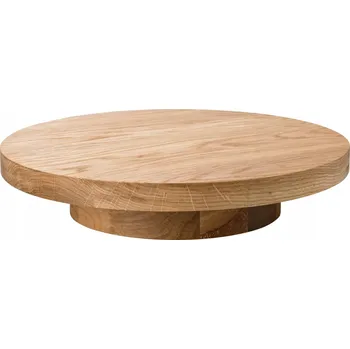 EGZOS Kulatý dubový Podnos , nízký, 28 cm, VERLO