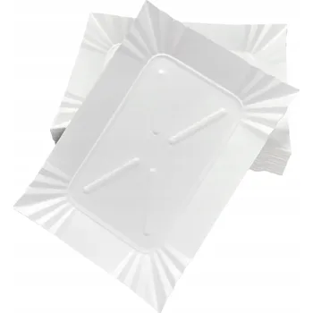 Jednorázové nádobí Papírová tácka Mawa HORECA bílá 14x20 cm 100 ks