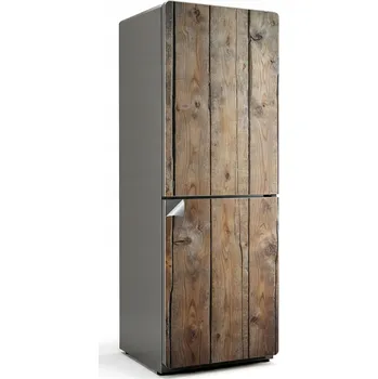 Fototapeta Dekorativní Samolepicí nálepka na ledničku Dřevěné desky ve svislé poloze