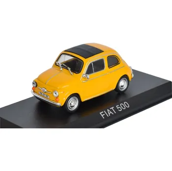 autíčko DeAgostini Fiat 500 1:43 - Legendární automobily minulé éry časopis s modelem #62 Fiat-500 - kovový model auta