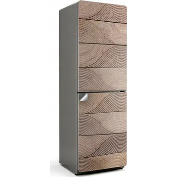 Fototapeta Samolepicí Samolepicí bez bublin na ledničku Vzor vlnitého dřeva