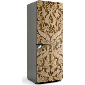 Fototapeta Umělecká Samolepka Fólie Dekorativní na Lednici Rostlinný Vzor s Ornamenty