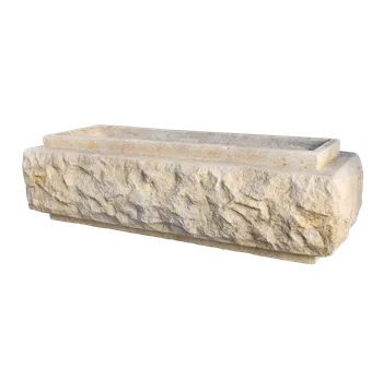 Zahradní dekorace Umělý pískovec Kamenný truhlík 40x15x15 cm