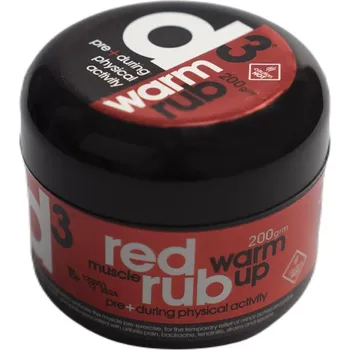 Masážní přípravek Hřejivý krém D3 Red Rub 200 ml