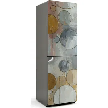 Fototapeta Samolepka na ledničku Loftový styl Kuchyně Abstraktní malířské kruhy