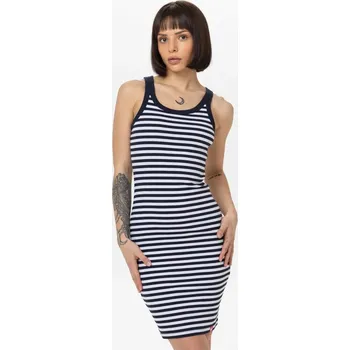 Dámské šaty PitBull West Coast - dámské šaty LAYLA 240 bílo/modré XL