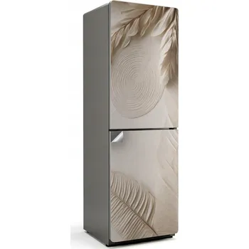 Fototapeta Dekorační nálepka na ledničku s minimalistickým rostlinným motivem