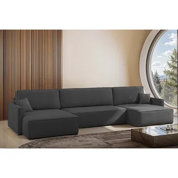 Sedací souprava Rozkládací sedací souprava do U Karlos - Tmavě šedá