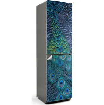 Fototapeta Samolepicí Fólie na Ledničku, Dekorativní Nálepka do Kuchyně - Detail Pávích Per