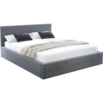 Postel Čalouněná postel TOPAZ trinity 120x200 s kovovým roštem GRAFIT