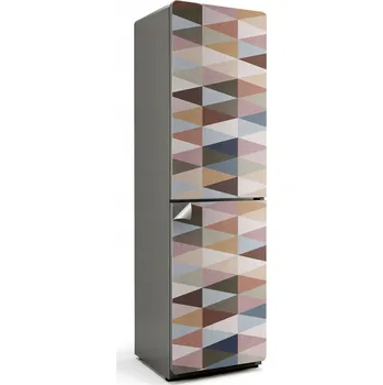 Fototapeta Samolepicí nálepka na ledničku do kuchyně Geometrie trojúhelníků v uspořádání