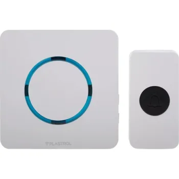 Domovní zvonek Bezdrátový zvonek Plast-Rol s dosahem 80 m a hlasitostí 90 dB