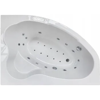 Vana Rohová vana s hydromasáží jacuzzi spa asymetrická akrylátová 170x110 cm