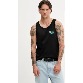 Bavlněný top Tommy Jeans DM0DM21783 černá 99X, vel. S