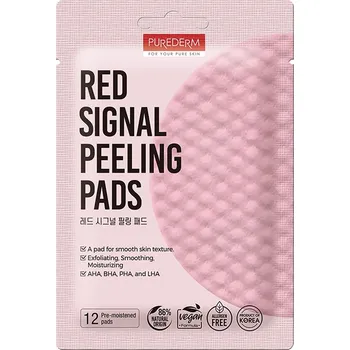 Purederm peelingové tampony s kyselinami na obličej, 12 ks/1 bal.
