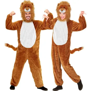 Karnevalový kostým Kostým lev pro dospělé - M/L (175 cm)