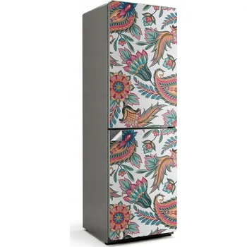 Fototapeta Samolepicí samolepka na ledničku Snadná Aplikace Rostlinný Vzor s Paisley