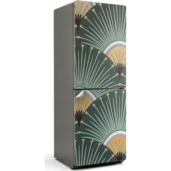 Fototapeta Samolepka na ledničku Samolepicí Ochranná Omyvatelná Vzor vějířů a linií