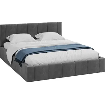 Postel Čalouněná postel 140x200 cm EMMA Grafit s roštem