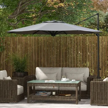 Slunečník Konzolový slunečník Ø3 m | tmavě šedý