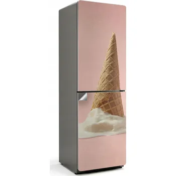 Fototapeta Samolepicí bez bublin na ledničku Led ve vafle na stole