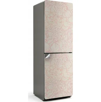 Fototapeta Foto Nálepka Dekorativní Samolepicí na Lednici Květinový vzor v linii