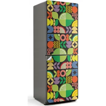 Fototapeta Dekorativní Samolepicí na Lednici Ovocný geometrický vzor