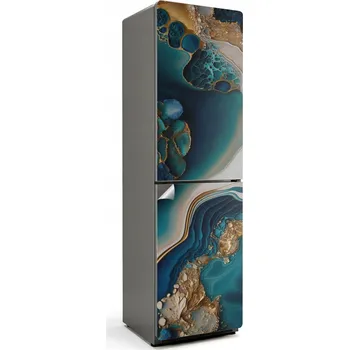 Fototapeta Samolepicí nálepka na ledničku s potiskem abstraktních vln a struktur