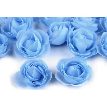 Bytová dekorace Textilní květ růže Ø3,5 cm