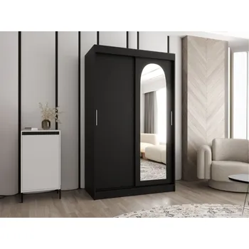 Nábytek Šatní skříň Kreloin 120, Barva: černá, Zásuvky: Ne MIRJAN 5903211418013